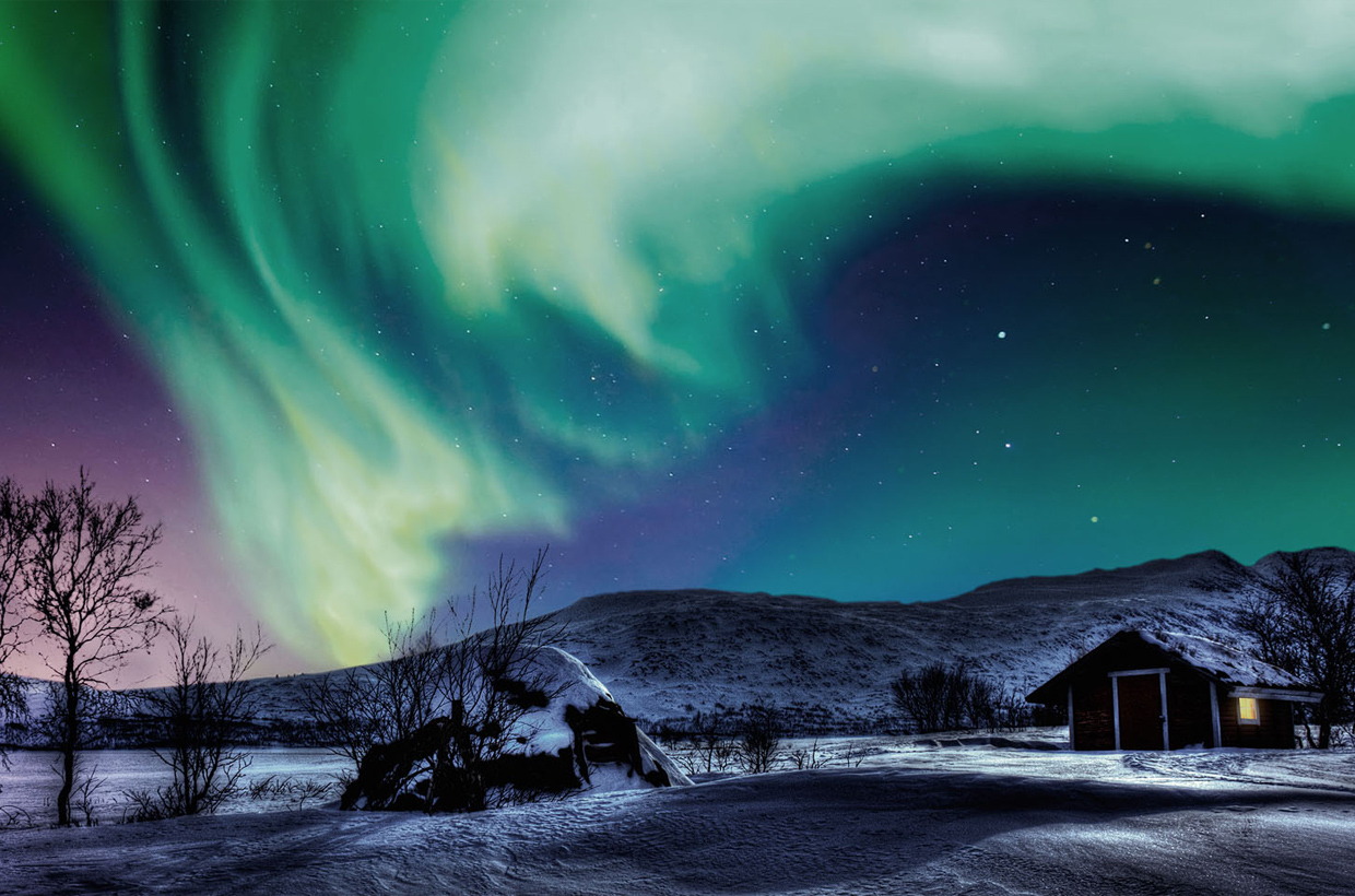 vært stadig Påvirke When to see the northern lights in Swedish Lapland